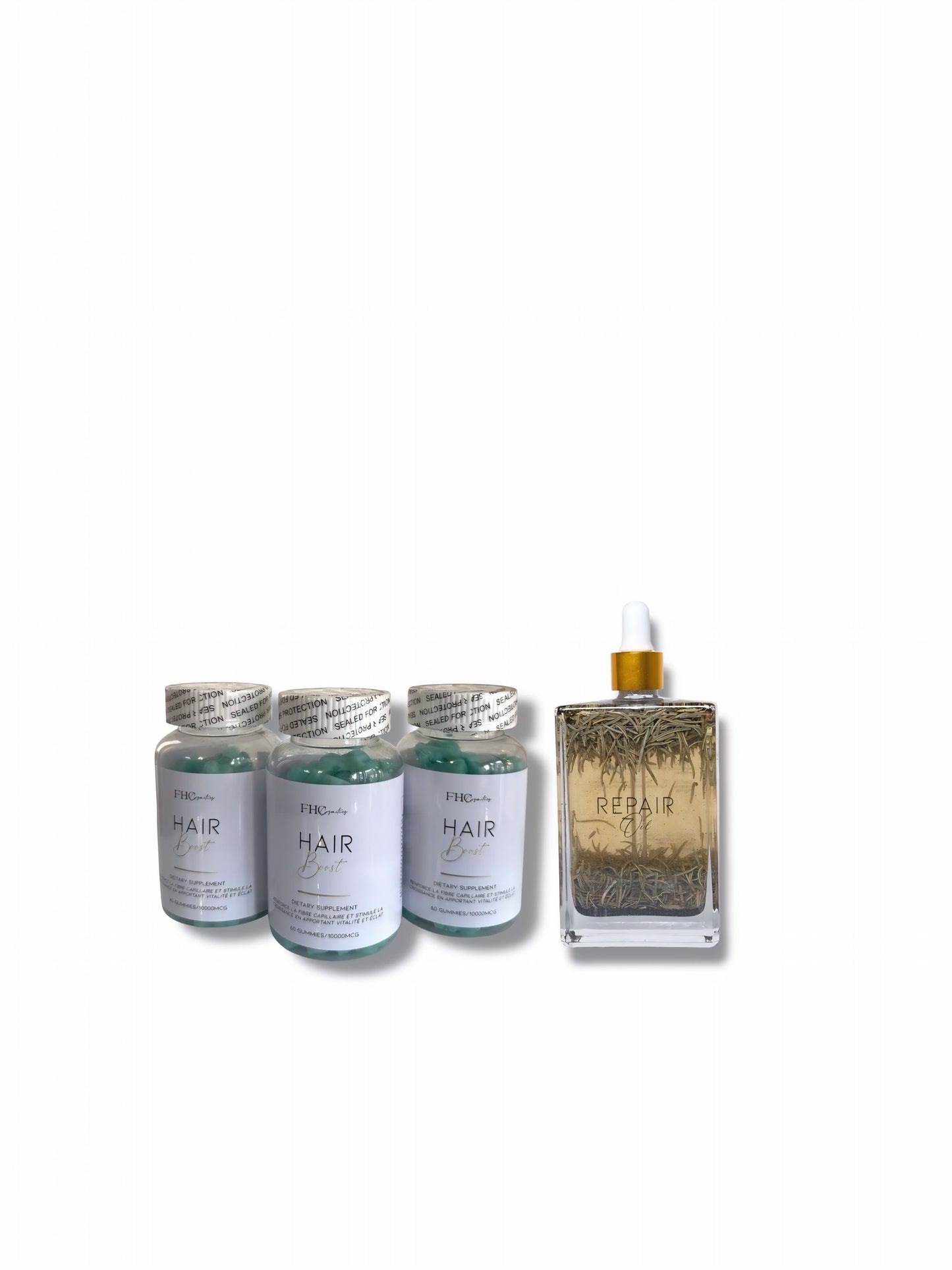 Hair Boost gummies + Repair oil